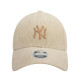 New Era Καπέλο Womens Cord New York Yankees 9FORTY Adjustable Cap